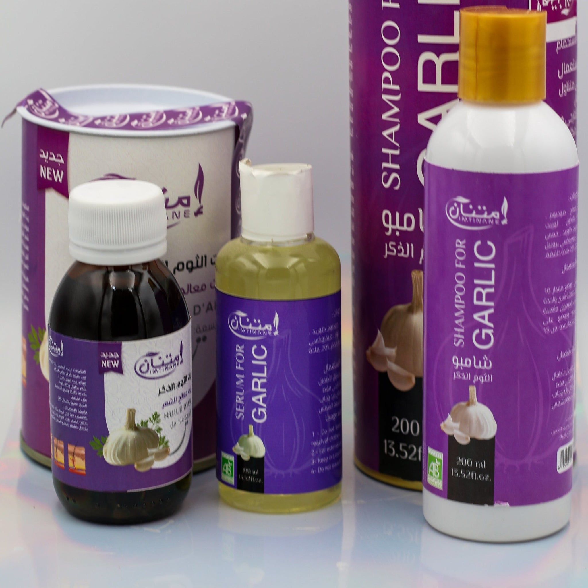 مجموعة ثوم الذكر لتساقط الشعر